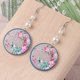 thumbnail image 4 of Pendientes Pendientes Acrilicos Flor Perla Larga Pendientes Retro para Regalo, 4 of 4