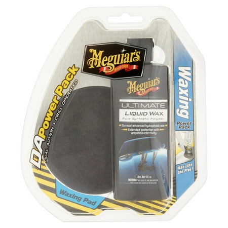 Meguiar’s G3503 DA (Dual Action) Waxing Power (Best Wax For New Black Car)