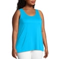 thumbnail image 2 of Hanes Just My Size Cool DRI Women's Tank (Plus ) Process Blue 1X, 2 of 5