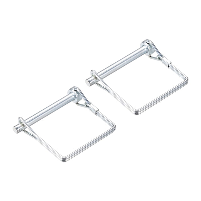 Unique Bargains 2Pack 3/16' Dia Trailer Coupler Pin, 2' Long Coupler Pin Shaft Locking Pin, Square Pto Pin