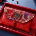 thumbnail image 3 of Dserhfy Chinese Red Envelope Embroidered Satin Cash Envelope Lucky Money Envelope Pocket for Wedding Spring Festival Banknotes Gift, 3 of 8