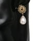 thumbnail image 3 of Pendientes colgantes huecos para mujer, elegantes pendientes tipo botón para fiesta, estilo floral elegante, 3 of 4
