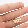 thumbnail image 2 of Zeus 1980-2019 Birth Year Number Charm Pendant Stainless Steel Chain Necklace Jewelry, 2 of 7