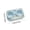 Blue, variant on Purple Purple Portable Contact Lens Case Double Compartments With Tweezers Slot Compact Travel
