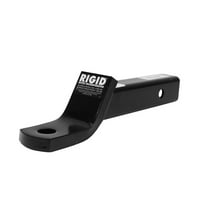 Rigid Hitch (UB-210-B) Ball Mount for 2" Receivers - 2" Drop - 3/4" Rise - 10" Length - Made in USA