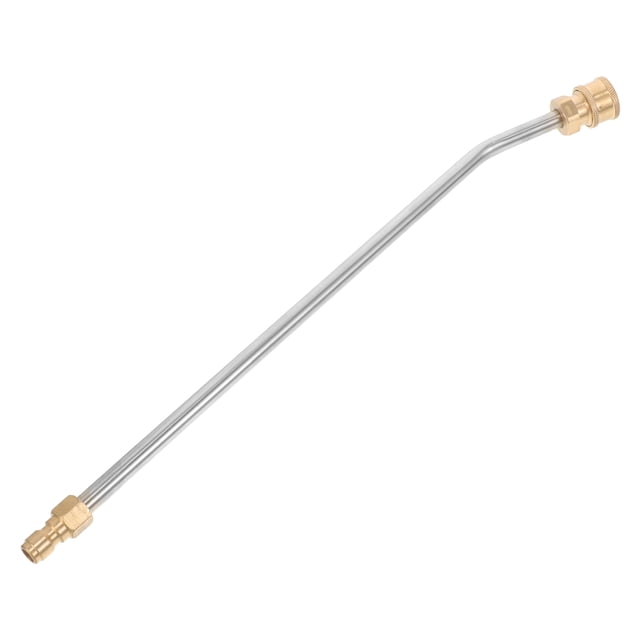 Barra de extensión de lanza rociadora de alta presión curva de 30 grados para lavadora de autos, de 1/4", de conexión rápida, para limpieza del hogar y auto, riego agrícola (35 cm)