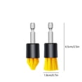 thumbnail image 3 of Car Tire Brush Wheel Hub Cleaning Tool Steel Ring Scrubber for Auto Detailing, Yellow, 3 of 7