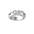 thumbnail image 2 of Araiya Fine Jewelry 14K White Gold Round-shape Lab Grown Diamond Anniversary Ring ( 1/5 cttw, D-F Color, VS Clarity) Size 8, 2 of 5