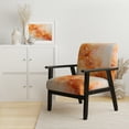thumbnail image 2 of Designart "Dancing Tangerines II" Chaise d'Appoint Jaune Paysage Abstrait - Fauteuil Moderne pour Chambre, 2 of 7