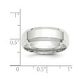 thumbnail image 4 of 10k White Gold 7mm Beveled Edge Comfort Fit Wedding Band Size 9.5, 4 of 5