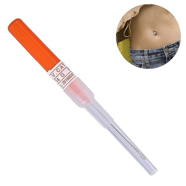 Agujas para perforación de oreja y nariz, 5 uds., agujas para perforación mixtas, agujas para catéter