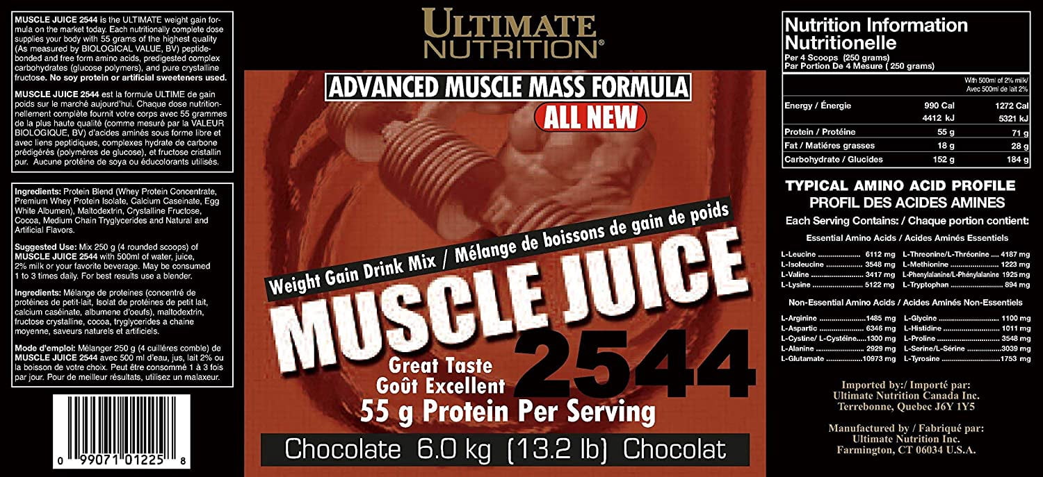 Ultimate Nutrition Muscle Juice 2544 Whey Protein Isolate-13.2 Pounds