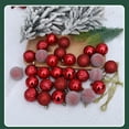 thumbnail image 6 of Christmas Ornaments Christmas Balls 30PCS 1.5in Christmas Balls Ornaments For Xmas Tree Shatterproof Christmas ornaments, 6 of 9
