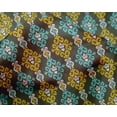 thumbnail image 4 of oneOone Silk Tabby Fabric Swirl Ikat Print Sewing Fabric BTY 42 Inch Wide, 4 of 4