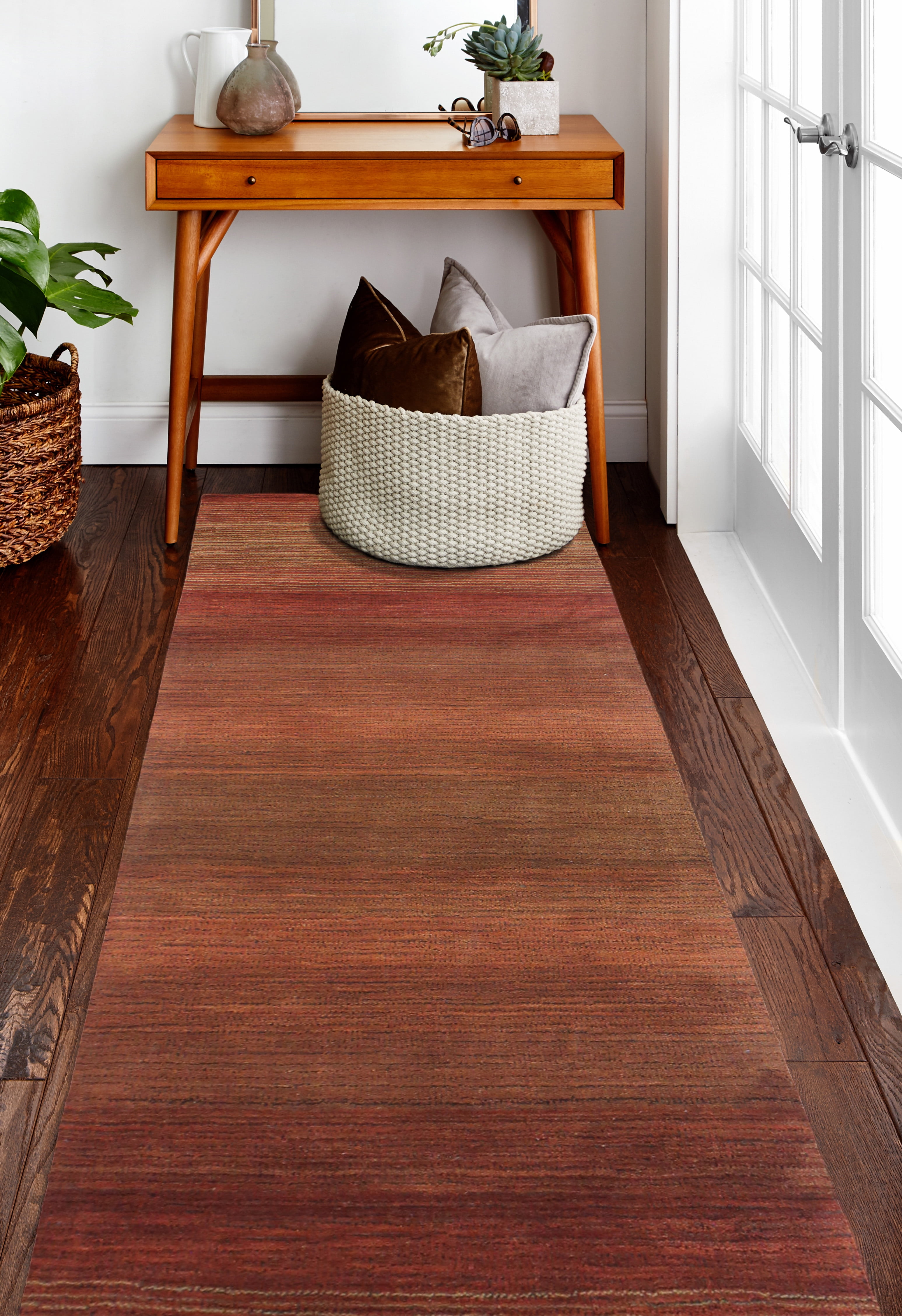 Brown Colour Modern Alba Woven Doormat 40 x 60 cm 