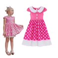 thumbnail image 1 of Disney-vestido de princesa hasta la rodilla para niña pequeña, disfraz de Elsa, Rapunzel, Minnie, informal, 2023 Fivean unisex, 1 of 2