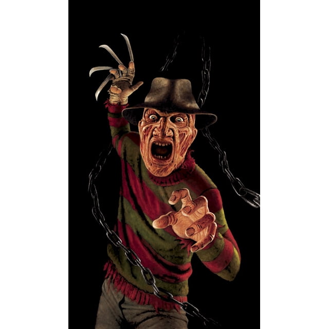 Póster WoWindows Halloween Freddy Krueger retroiluminado