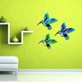 thumbnail image 2 of Colibrí de hierro forjado, esculturas de colibrí de metal para exteriores, ilustraciones de metal, esculturas de arte de pared de jardín, adornos colgantes, 3 uds. JAMW Sencillez, 2 of 5