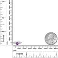 thumbnail image 6 of Gem Stone King 10K Two Tone Gold Purple Amethyst Solitaire Engagement Ring for Women | 0.48 Cttw | Round 5MM | Gemstone February Birthstone | Size 5, 6 of 6