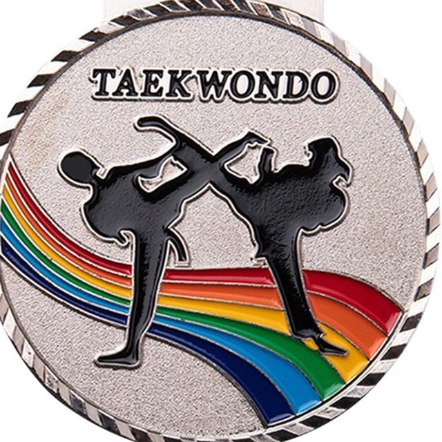 Juego deportivo Medallas Ganador Premio Hornear Pesca Taekwondo Medallas (Plata) Sywqhk Para Estrenar