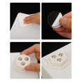 thumbnail image 4 of White 4x Paste Casters Universal Wheel Rotating Casters Swivel Wheels for Furniture, 4 of 4