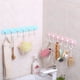 thumbnail image 4 of 2x Ganchos de Pared para Puerta, Colgador de Cocina, Baño, Toallero, Riel de 6 Ganchos, Rosa 2 piezas, 4 of 8