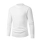 thumbnail image 1 of pstuiky manga larga de hombre, Suéter informal de color liso para hombre, cuello alto, tejido ajustado, capa base, manga larga, cuello redondo, camiseta/camiseta top de hombre s, 1 of 3