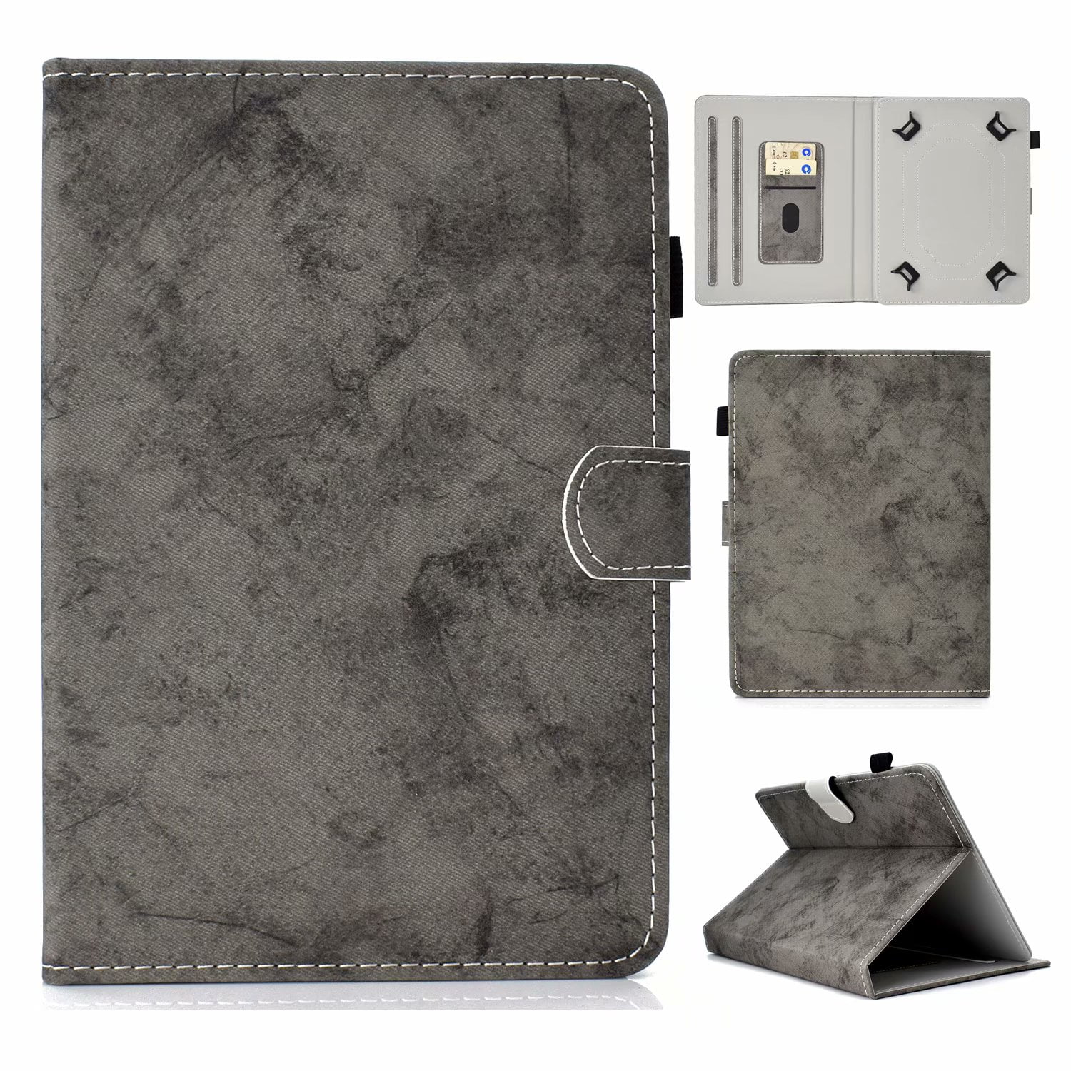 Dteck 10 inch Universal Tablet Case,PU Leather Wallet Protective Flip