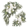 thumbnail image 3 of 2 piezas de flores artificiales para arco de boda, decoración rústica para fondo blanco, 3 of 9
