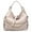 Beige, variant on Hobo Bags for Women Soft Faux Leather Purses and Handbags Large Hobo Purse Shoulder Bag with Rhinestones