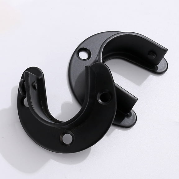 GOOHOCHY 2 Supports Closet Rod Bracket Heavy Duty Rod Bracket 6.2X5.2cm