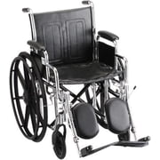 Nova Steel & Vinyl Wheelchair W/ Detach Desk Arms & Footrests : 18" Elevating Leg Rests