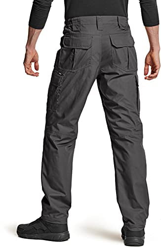 CQR Men's Convertible Cargo Pants, Water Resistant Hiking Pants, Zip Off  Lightweight Stretch UPF 50+ Work Outdoor Pants Lightweight Convertible  Cargo Charcoal 40W x 30L