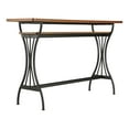 thumbnail image 7 of Larena 1-Shelf Metal Counter Height Table, Warm Oak, 7 of 7