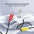 thumbnail image 3 of 3 RCA Extender Extension Cable (10 Feet) - 3RCA Male to Female Red White Yellow Cable - Audio Video Composite Cable Adapter Cord Wire Coupler Jack Plug for DVD, CD, AV TV, Stereo, Amplifier, 3 of 6