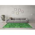 thumbnail image 3 of Ahgly Company Indoor Rectangle Abstract Emerald Green Modern Area Rugs, 4' x 6', 3 of 4