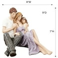 thumbnail image 3 of Precious Love Expectant Mother Family Handpainted Table Figurine Light Amethyst 8"W x 9"D x 7"H, 3 of 5