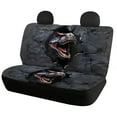 thumbnail image 6 of Pzuqiu Black Dinosaur Car Accessories Set Front and Rear Seat Cover Set Lightweight Full Wrapping Edge Seat Covers Easy to Install Car Seat Cushion for Cars Truck Universal Fit Set, 6 of 7