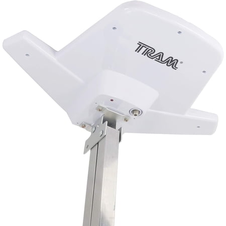 HDTV Digital Amplified Outdoor Antenna for Home or RV Head Replacement,bat-Wing-Style retrofit,White