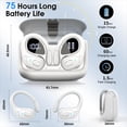 thumbnail image 2 of Auriculares inalámbricos Aptkdoe 75hrs Bluetooth 5.3 Headphone Sport, 2 of 7