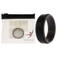 thumbnail image 1 of Anillo de boda de silicona con 2 capas - Gris-Negro de ROQ para hombre - Anillo de 16 mm, 1 of 1