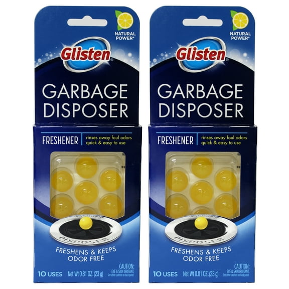Glisten Disposer Care Freshener - Tablet - 0.81 oz - 10 / Pack | Bundle of 2 Packs