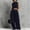 Suit-361Navy, variant on 2 Piece Outfits for Women Mock Neck Sleeveless Crop Top & Wide Leg Palazzo Pants Summer Streetwear High Waist Trousers Casual Chic
