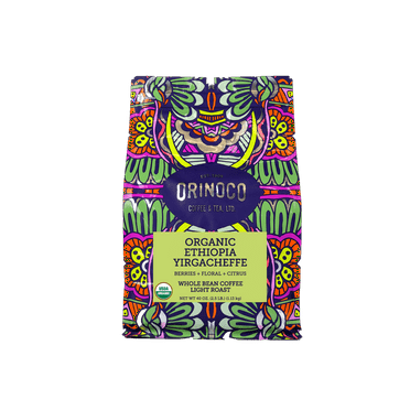 Orinoco Organic Ethiopian Yirgacheffe 2.5lb bag, Medium-Light Roast, Whole Bean Coffee, 100% Arabica beans