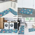 thumbnail image 5 of Pioneer Flower Floral Print Pattern Kitchen Rugs Sets Of 2,Anti Fatigue Kitchen Mat Rugs Non Slip Washable,Decorative Kitchen Floor Mats for Kitchen,Sink,Laundry,17"x30"+17"x47", 5 of 7