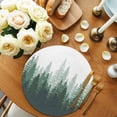 thumbnail image 2 of Round Placemats Green Forest Tree 15 inch Set of 2 Table Mats for Dining Table Misty Forest Tree Silhouette Nature Heat Resistant Non-Slip Kitchen & Home Decorative Place Mat Set, 2 of 8