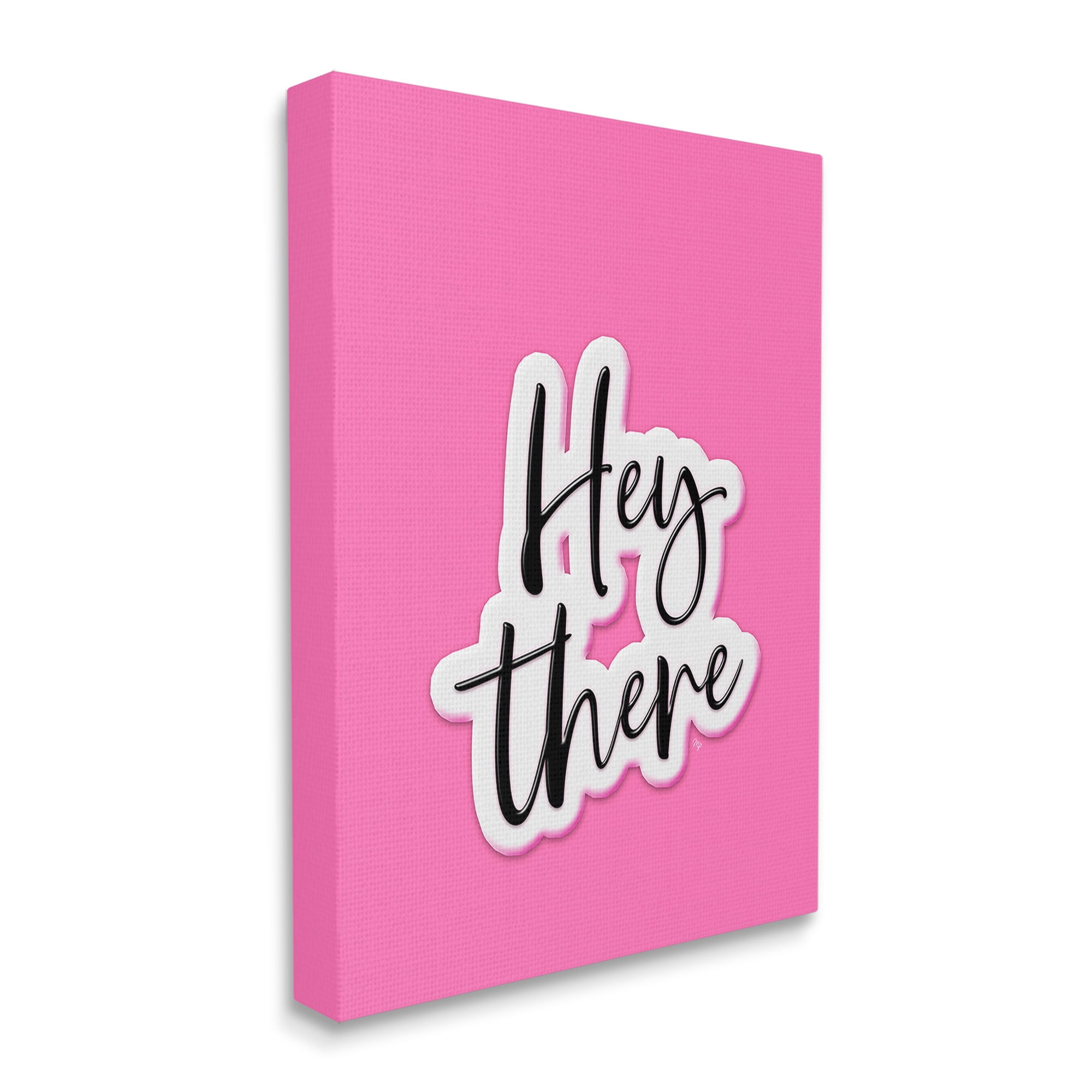 Stupell Industries Bold Hey There Beauty & Fashion Painting Gallery Wrapped Canvas Art Print Wall Art, 36 x 48