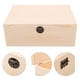 thumbnail image 4 of Joyero de madera, joyero rústico, caja de almacenamiento con bisagras, organizador multiusos, 4 of 6