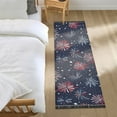 thumbnail image 3 of Yayeee Runner Rug for Bedroom 2'x6' Machine Washable Hallway Non Slip Mat, Red and Blue Fireworks Pattern, 3 of 8