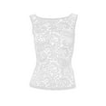 thumbnail image 2 of DuoJiaJ Women's Casual Round Neck Cover Slim Splicing Solid Color Lace Vest Top Cotton Tank Tops for Women, 2 of 5